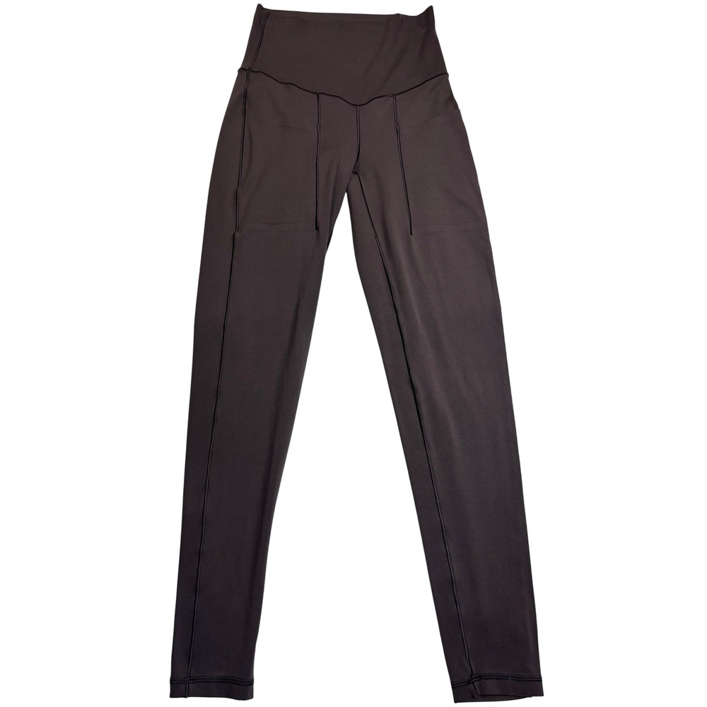 OFFLINE by Aerie Leggings Women's Dark Brown Excellent Seam Detail Pockets Small